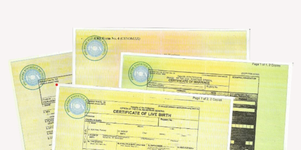 Different PSA certificates